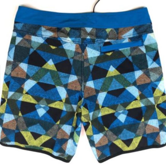prAna High Seas Short Vortex Blue Dune MNS 32 - Picture 2 of 2